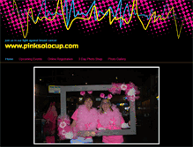 Tablet Screenshot of pinksolocup.com